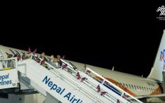 Rt. Honorable Prime Minister Returns from  People's Republic of China via Himalaya Airlines