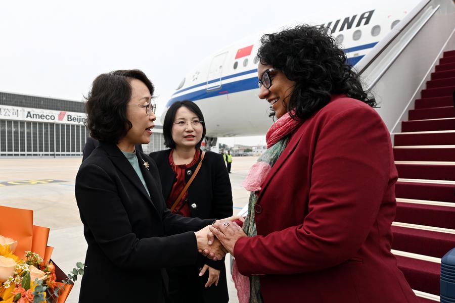 Interview China shows global leadership in advancing women's development, says Sri Lankan PM x1