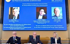 Nobel economics prize goes to 3 researchers for explaining innovation-driven economic growth