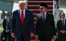 特朗普抵达马来西亚 将见证泰柬和约签订