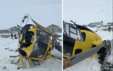 珠峰大本营附近罗布切发生直升机降落事故 飞行员平安