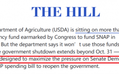 闪评｜美政府继续“停摆” 应急资金分歧凸显“政治算计”