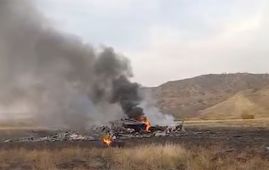 टर्कीको सैन्य विमान जर्जिया–अजरबैजान सीमा नजिक दुर्घटना