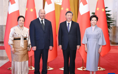 习近平会见汤加国王图普六世