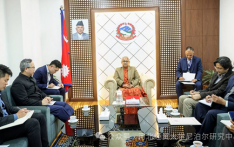 中国驻尼泊尔大使陈松向卡尔基总理辞行