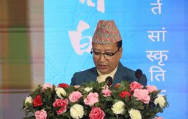 “世界的非遗”喜马拉雅非遗文创推介会：尼泊尔手工艺联合会主席拉宾德拉·夏基亚发言