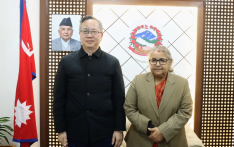 陈松大使辞行拜会尼泊尔临时政府总理卡尔基