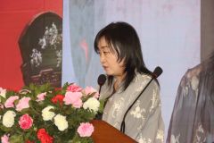 “世界的非遗”喜马拉雅非遗文创推介会：青海民族大学校企国际协同育人基地代表魏亚琼发言