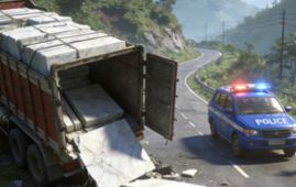 尼泊尔苏纳里县载大理石卡车侧翻 致5人遇难3人受伤 肇事司机在逃