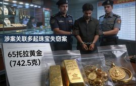 加德满都警方打掉连环盗窃嫌犯 缴获 65 托拉黄金 涉案关联多起珠宝失窃案