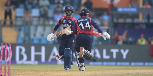 आइसिसी टी–२० विश्वकप : नेपाल इङ्ल्यान्डसँग चार रनले पराजित