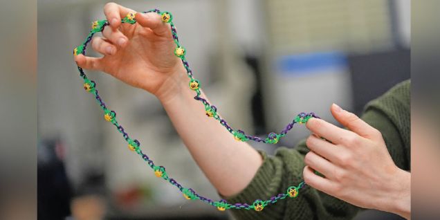 Biodegradable beads make Mardi Gras greener
