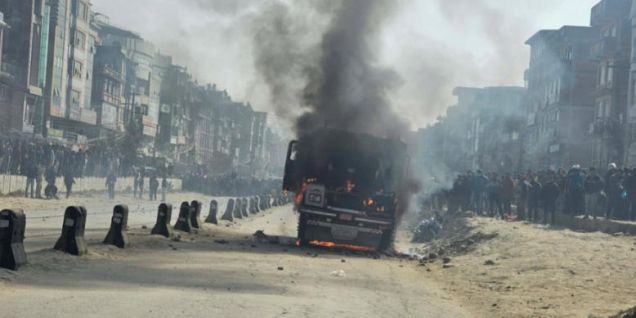 Tensions flare in Banepa after tipper kills scooter rider