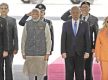 Modi welcomed by Netanyahu
