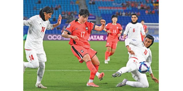 A long way from the war, Iran lose opening Women's Asian Cup