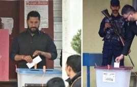 रास्वपा सभापति लामिछाने र वरिष्ठ नेता शाहद्वारा मतदान