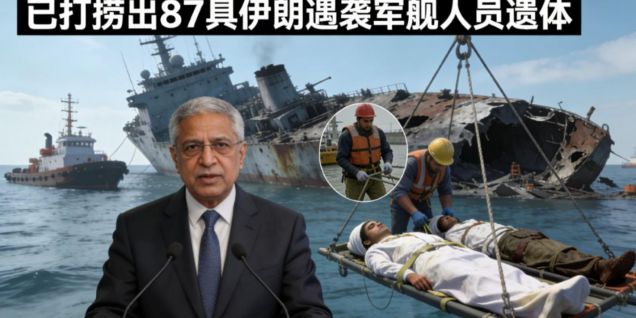 斯里兰卡外长：已打捞出87具伊朗遇袭军舰人员遗体