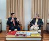张茂明大使拜会尼泊尔最高法院首席大法官劳特
