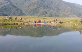 फेवाताल किनार खपौँदीमा सरसफाइ