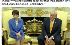 特朗普会晤高市早苗，将美国袭击伊朗比作日本偷袭珍珠港