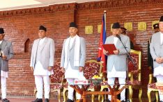 Eldest MP Arjun Narasingha KC takes oath before President Paudel