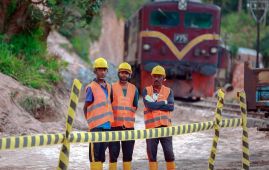 Inspecting reconstruction work...