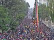 Seto Machhindranath chariot procession moves through Kathmandu streets