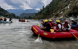 Rafting begins in Kaligandaki river