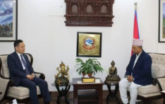 张茂明大使拜会尼泊尔外交部长卡纳尔 中尼务实合作持续升温