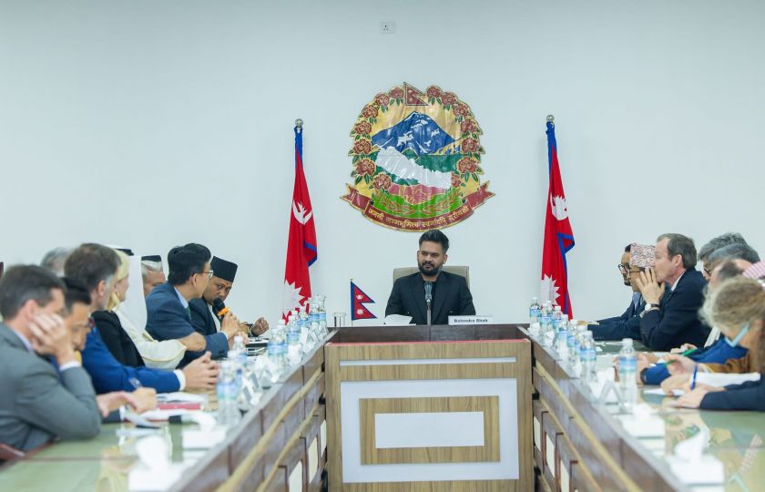 视频| 中国驻尼大使张茂明等多国使节集体拜会尼泊尔新总理