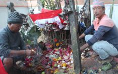 धनकुटाका आठपहरियाद्वारा बिसु चाड मनाइँदै