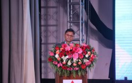 “春之声・歌游内蒙古” 文艺演出：尼泊尔联邦议会联邦院前主席蒂米尔西纳致辞