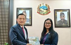 张茂明大使拜会尼泊尔新任法律、司法和议会事务部部长高塔姆