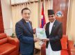 张茂明大使拜会尼泊尔新任通讯和信息技术部部长比克拉姆·蒂米尔西纳