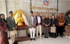 महावाणिज्यदूतावासमा भृकुटीको प्रतिमा अनावरण